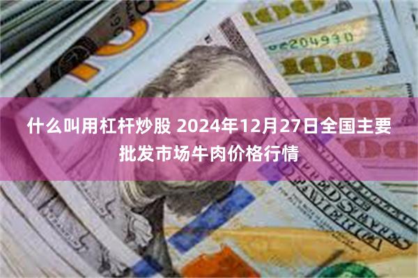 什么叫用杠杆炒股 2024年12月27日全国主要批发市场牛肉价格行情