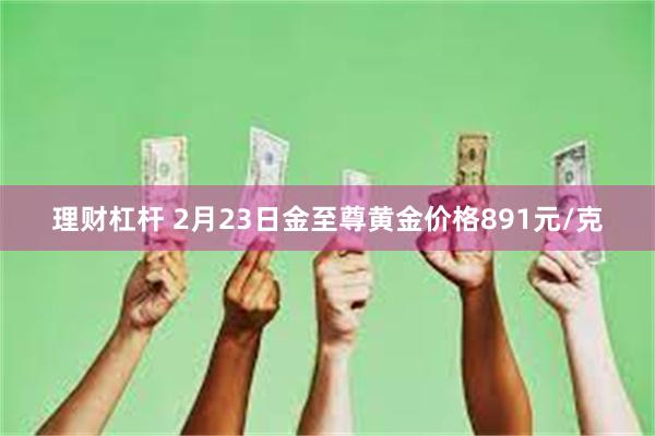 理财杠杆 2月23日金至尊黄金价格891元/克